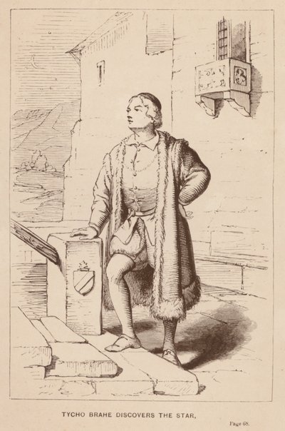 Tycho Brahe objevuje hvězdu (rytina) od English School