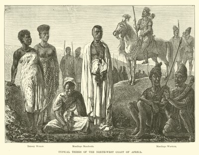 Typické kmeny severozápadního pobřeží Afriky od English School