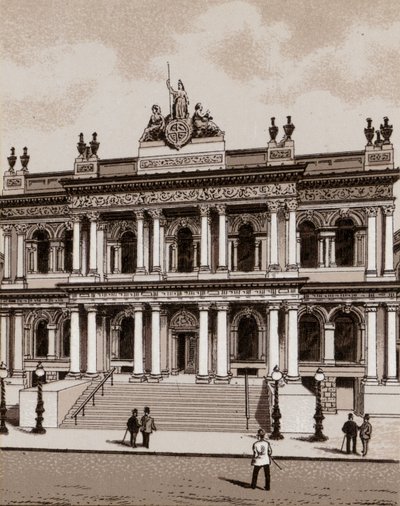 Ulster Bank, Belfast (litho) od English School