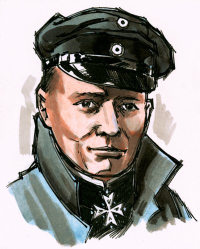 Neidentifikovaný portrét německého velitele od English School