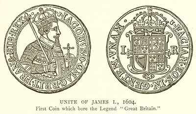 Unite of James I, 1604 od English School