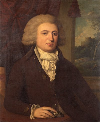 Neznámý gentleman se vzorkem minerálů, kolem roku 1790 od English School