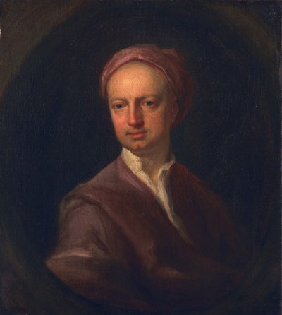 Neznámý muž, jménem Oliver Goldsmith, kolem roku 1730 od English School