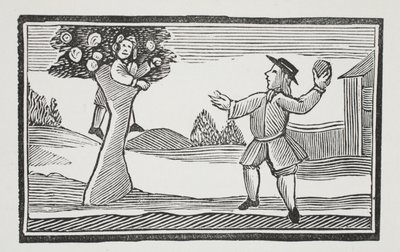 Vzhůru do stromu hur get, ilustrace z Chap-books of the Eighteenth Century od Johna Ashtona, hospoda. 1882 od English School