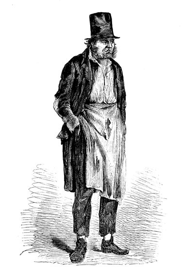Tulák z útočiště v Playhouse Yard, Cripplegate od English School