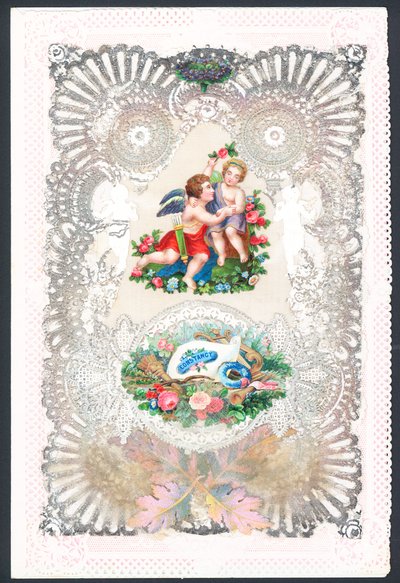 Valentinky den blahopřání s Cupid od English School
