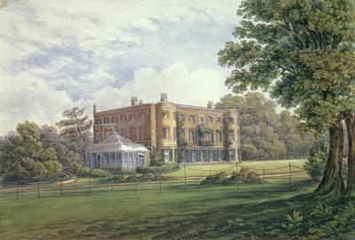 Valentines House, Ilford, Essex, cca 1835 (wc na papíře) od English School