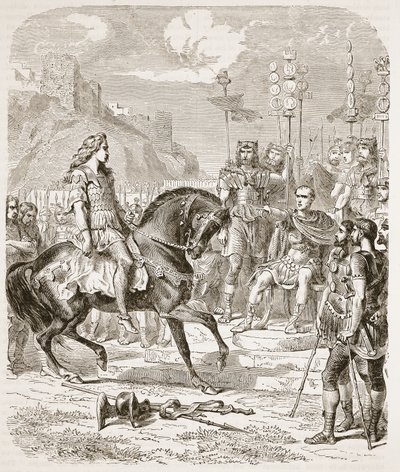 Vercingetorix před Caesarem od English School