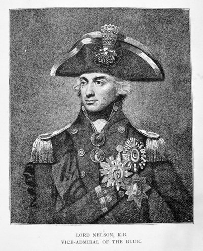Viceadmirál Horatio Nelson (1758-1805) od English School