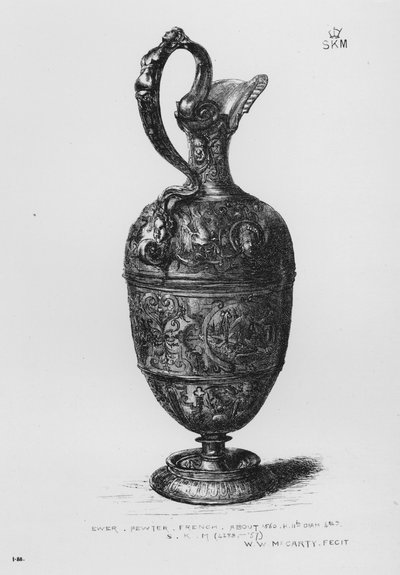 Victoria And Albert Museum: Ewer, cín, francouzština, asi 1560 od English School