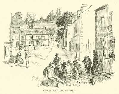 Pohled v Pont-Aven, Bretaň od English School