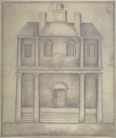 Pohled na divadlo Blackfriars. c.1650 od English School