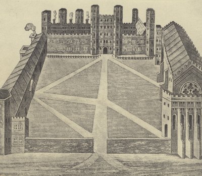 Pohled na Eton, c 1622 (hlubotisk) od English School