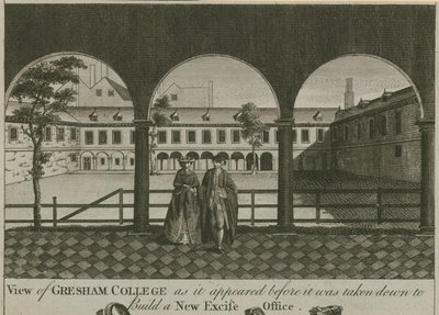Pohled na Gresham College od English School