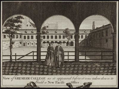 Pohled na Gresham College od English School