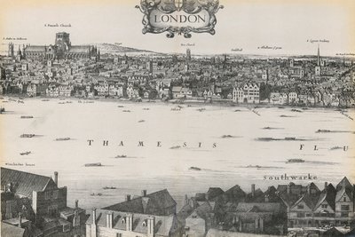 Pohled na Londýn, Václav Hollar, 1647 od English School