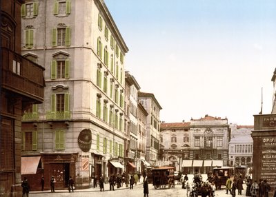 Pohled na Řím (ručně kolorovaná fotografie) od English School