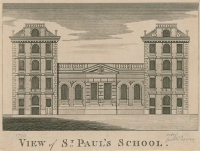 Pohled na St Pauls School od English School