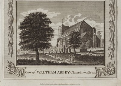 Pohled na kostel Waltham Abbey Church od English School