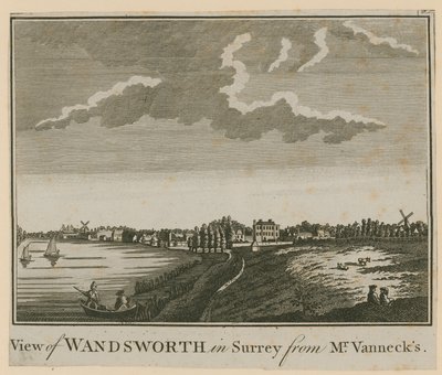 Pohled na Wandsworth v Surrey od pana Vanneckse od English School