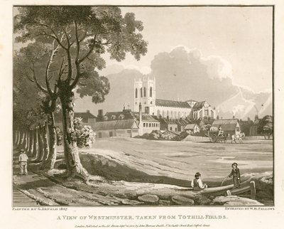 Pohled na Westminster z Tothill Fields od English School