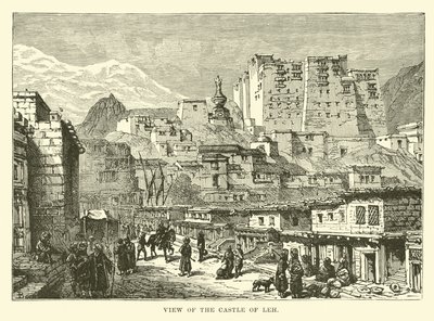 Pohled na hrad Leh od English School