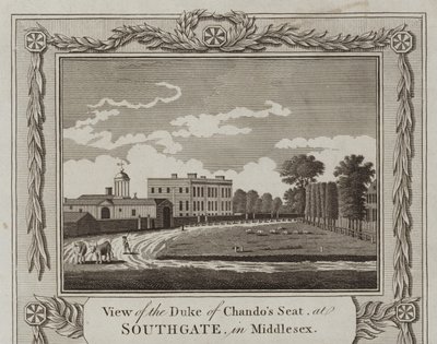 Pohled na sídlo vévody z Chandos od English School