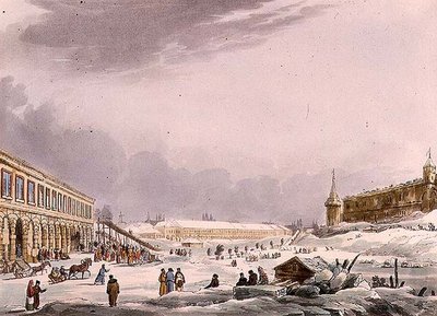 Pohled na Ice Hills během karnevalu v Moskvě, deska 8 z 