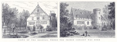 Pohledy na Rosenau, kde se narodil princ Consort od English School
