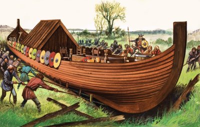 Dlouhá loď Viking od English School