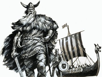 Viking a longship od English School