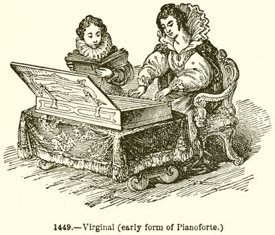 Virginal (raná forma Planoforte) od English School