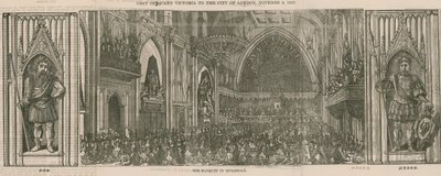 Návštěva královny Viktorie v City of London, 9. listopadu 1837 od English School