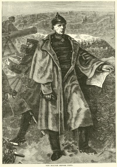Moltke před Paříží, listopad 1870 od English School