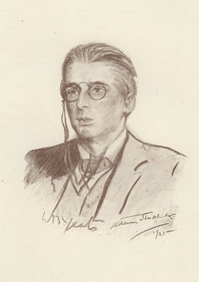 W B Yeats, irský básník od English School