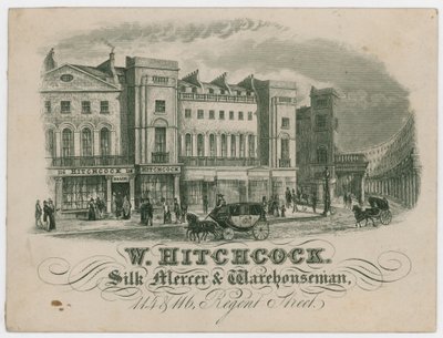 W Hitchcock, vizitka od English School