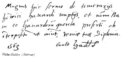 Walter Haddon, (reformátor) od English School
