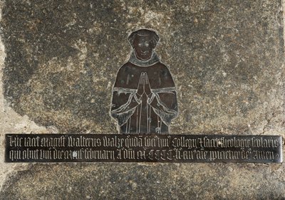 Walter Wake, kolem 1451-52 (mosaz) od English School