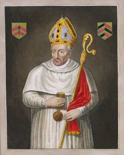 Walter de Merton († 1277), podle obrazu v Bodleian Gallery od English School