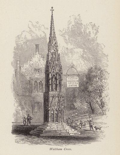 Waltham Cross (rytina) od English School
