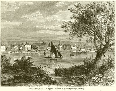 Wandsworth v roce 1790 od English School