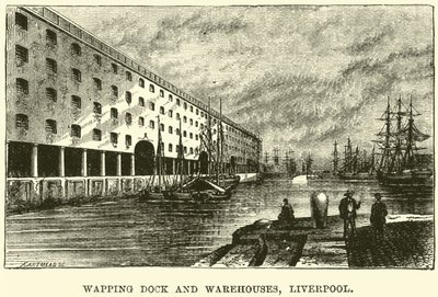 Wapping Dock and Warehouses, Liverpool od English School