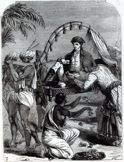 Warren Hastings (1732-1818) v Indii v roce 1784 od English School