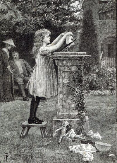 Den praní, z „Hodiny volného času“, 1888 od English School
