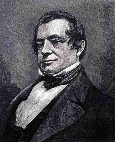 Washington Irving (1783-1859) (rytina) od English School