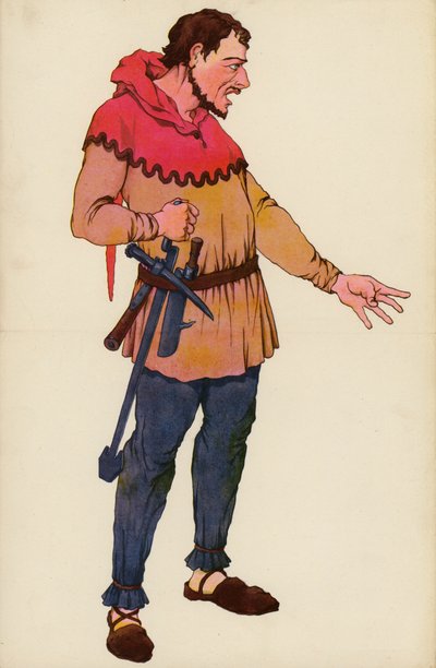 Wat Tyler (barevné lito) od English School