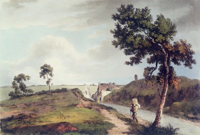 Waterloo, ryl C. Turner, 1816 (barevná rytina) od English School