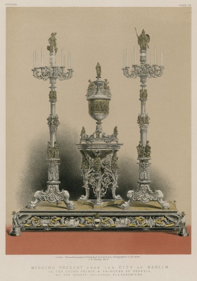 Svatební dar od města Berlína korunnímu princi a princezně Pruska od pánů Vollgold, Silversmiths od English School