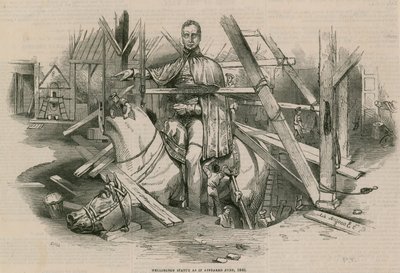 Wellingtonova socha v podobě z června 1846 od English School