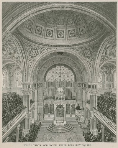 Západní Londýn synagoga, Upper Berkeley Square od English School